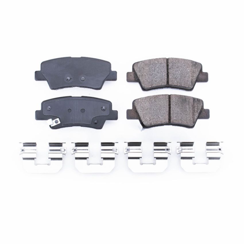 PowerStop 17-1848 PowerStop - Z17 Low-Dust Ceramic Brake Pads with Hardware