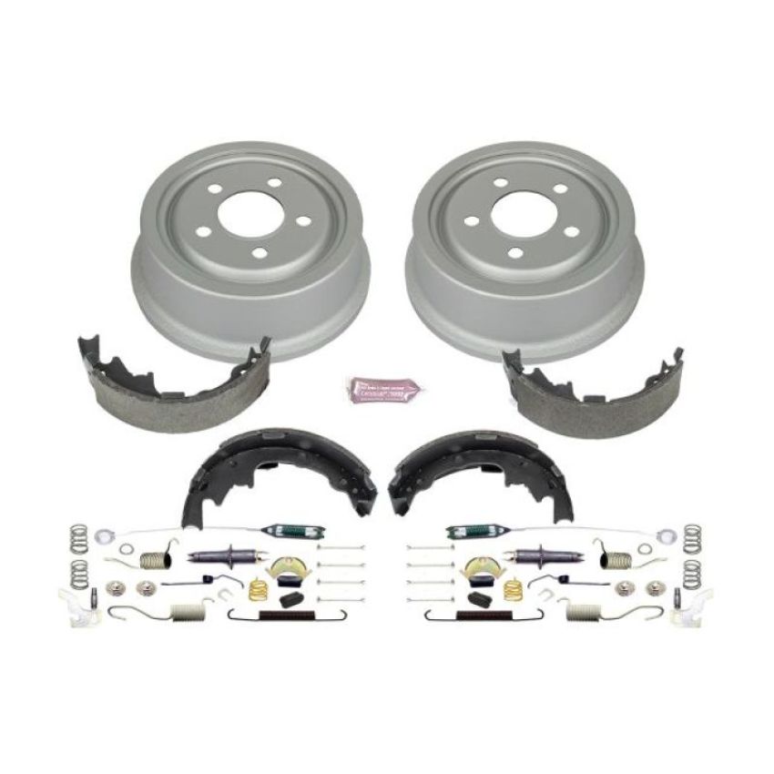 PowerStop KOE15374DK Power Stop 01-06 Jeep Wrangler Rear Autospecialty Drum Kit