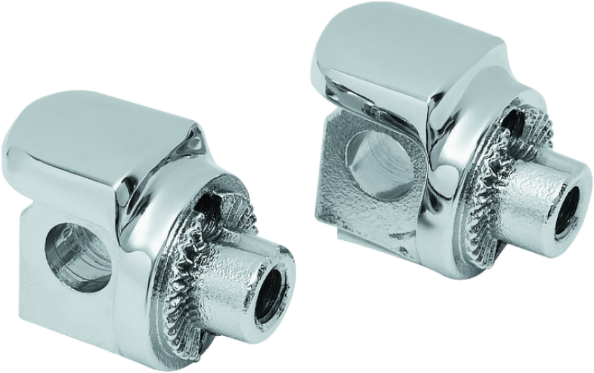 Kuryakyn 8894 Non-Pivot Splined Peg Adapter Harley-Davidson Models Chrome