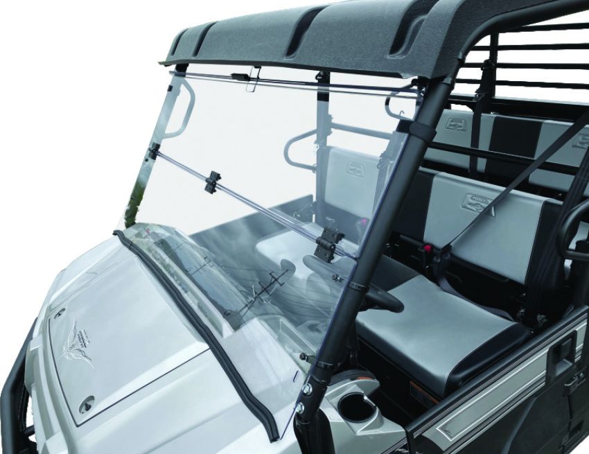 QuadBoss 375787 16-22 Kawasaki KAF820 Mule Pro-DX Windbreak Folding Windshield