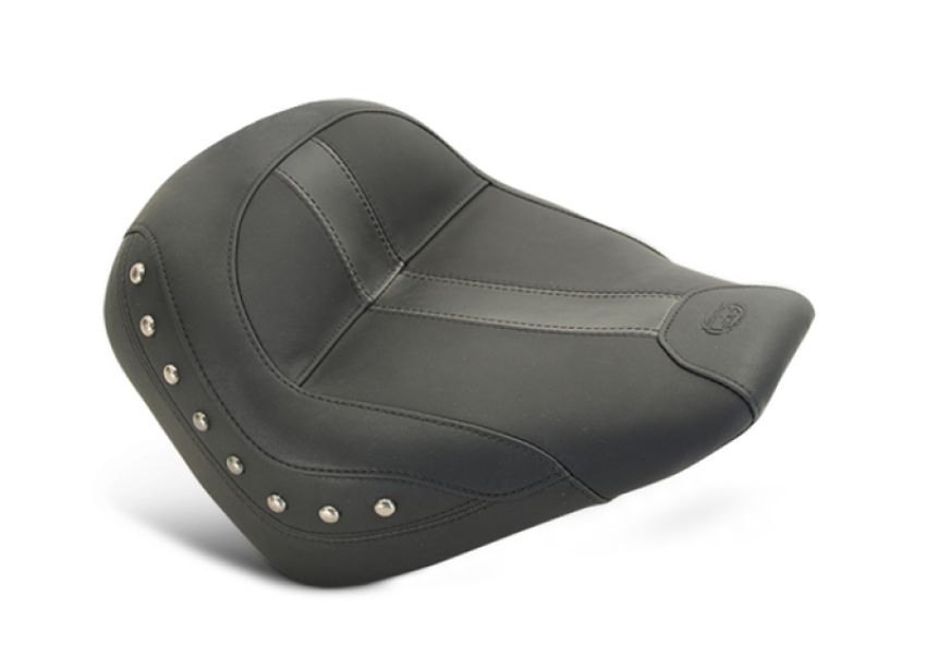 Mustang Motorcycle 75390 Mustang 15-21 Indian Scout Standard Touring Solo Seat w/Studs - Black