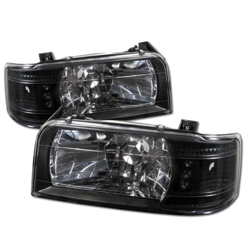 SPYDER 5012494 Crystal Headlights - Black
