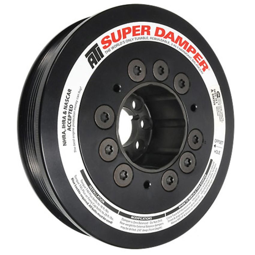 ATI ATI918068 Damper - 6.570in - Steel - 6 Grv - Audi - High HP - Race Version