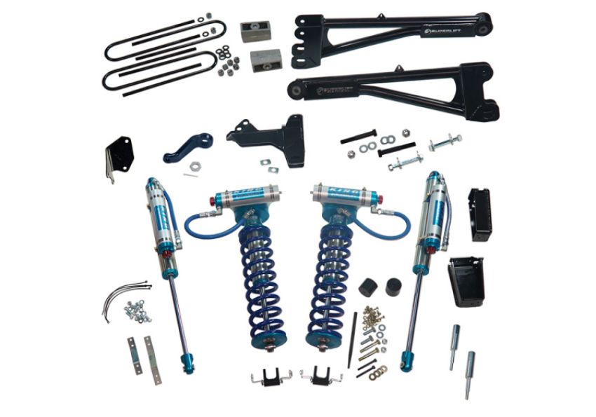 Superlift K977KG 05-07 Ford F-250/F-350 SD 4WD 6in Lift Kit w/Repl Radius Arms & King Coilovers Rear Shocks