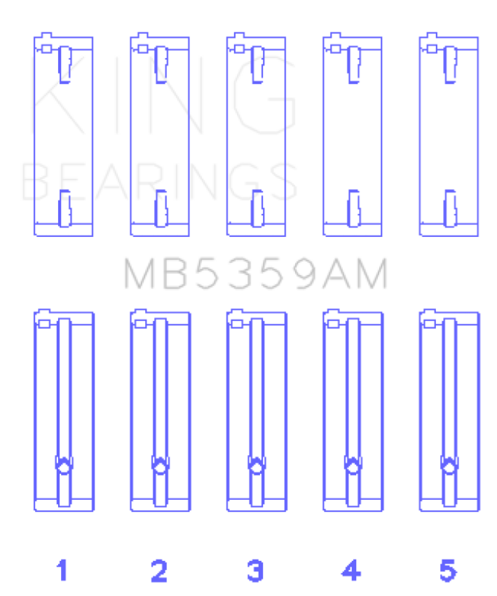 King Mazda FE 2.0L Main Bearing Set