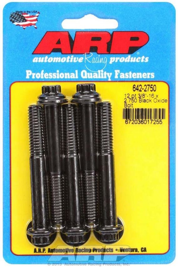 ARP ARP642-2750 Bolt Kit - 12pt. (5) 3/8-16 x 2.750