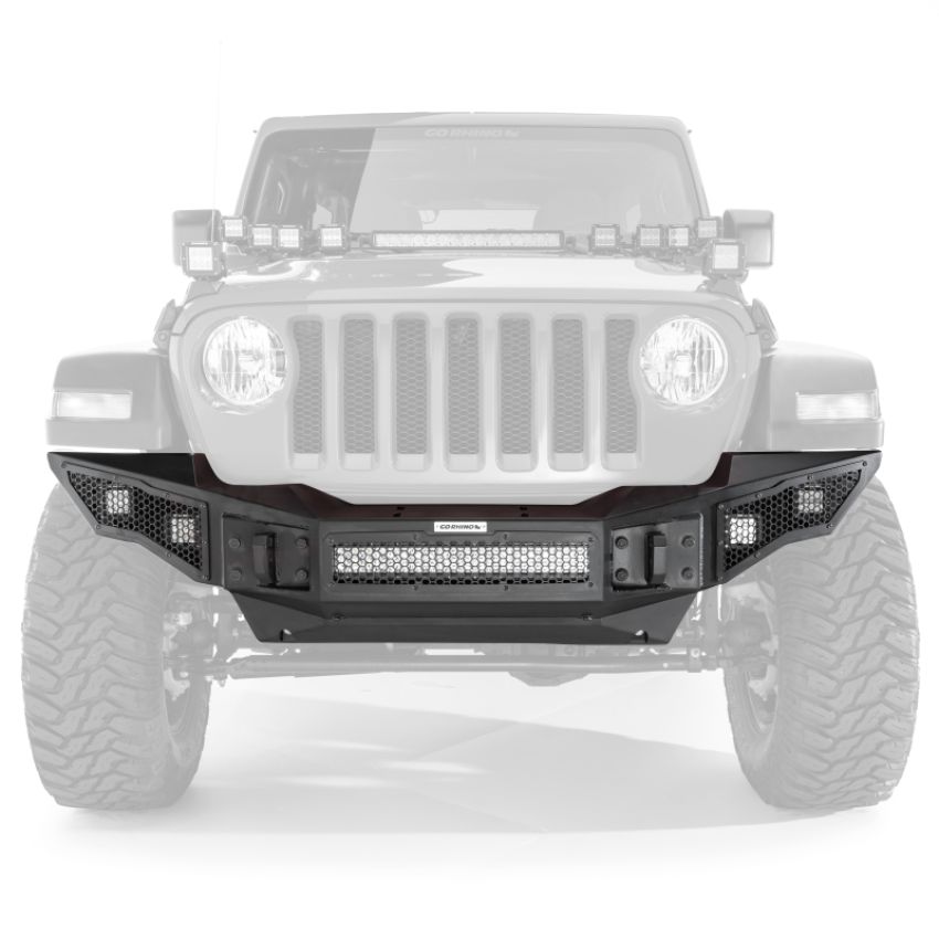 Go Rhino 331200T 07-20 Jeep Wrangler JL/JLU/JK/JKU/Gladiator JT Rockline Full Width Bumper