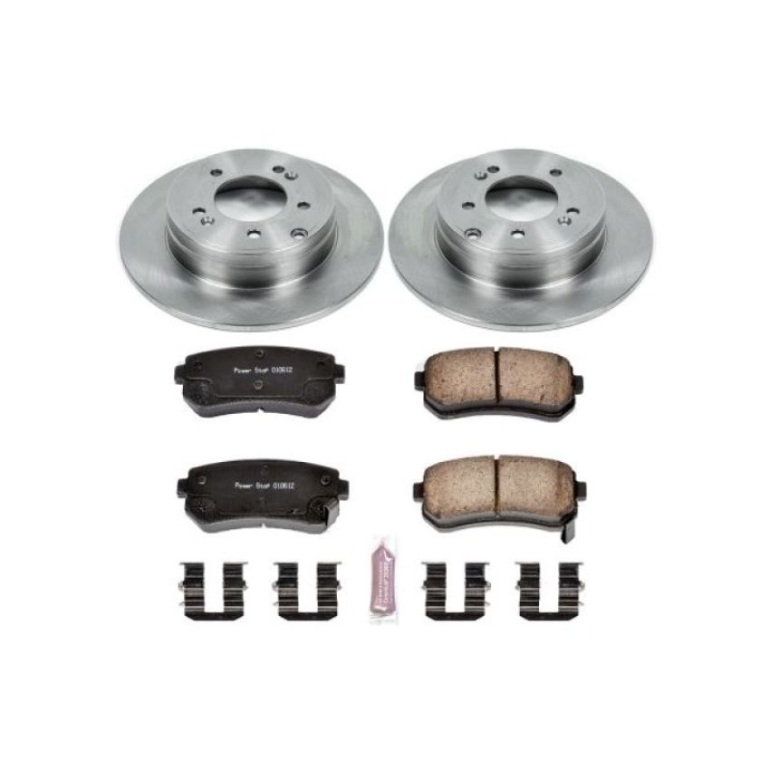 PowerStop KOE6936 OE Stock Replacement Low-Dust Ceramic Brake Pad and Rotor Kit