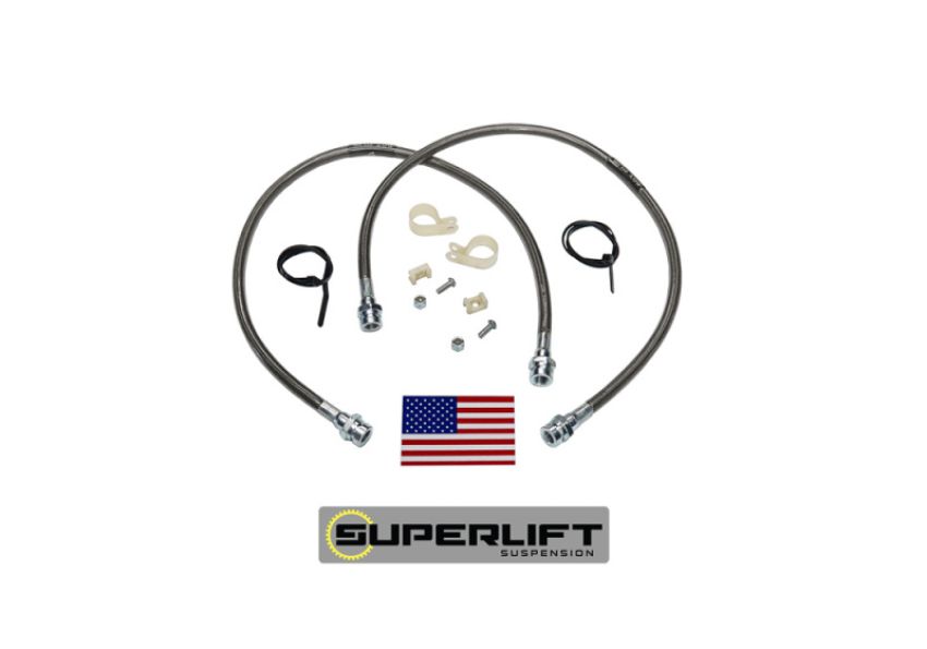Superlift 91450 79-96 Toyota Pickup/4Runner w/ 3-7in Lift Kit (Pair) Bullet Proof Brake Hoses