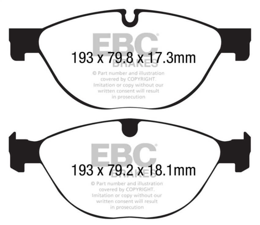 EBC Brakes DP32191C Redstuff Ceramic Low Dust Brake Pads