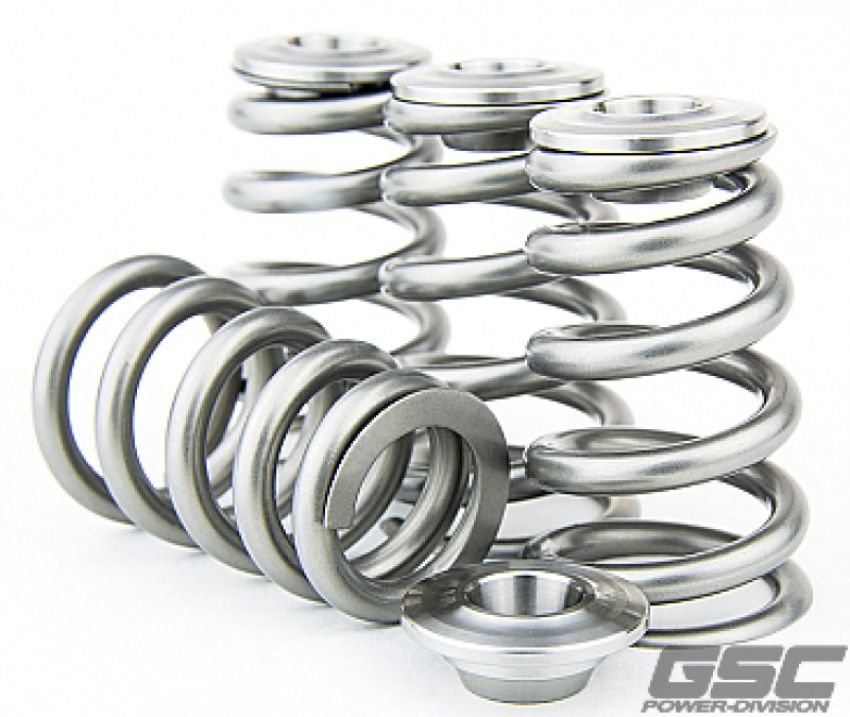 GSC Power Division 5087 GSC P-D Nissan TB48 Ti Retainer Steel Spring Seat HP Conical Valve Spring Kit