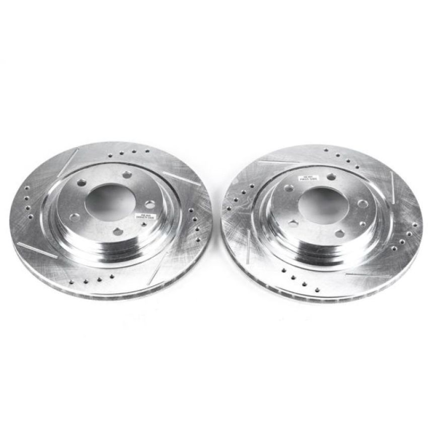 PowerStop JBR761XPR PowerStop Evolution Performance Drilled, Slotted & Plated Brake Rotor Pair