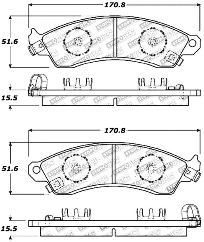 Stoptech 309.04120 Performance Brake Pads