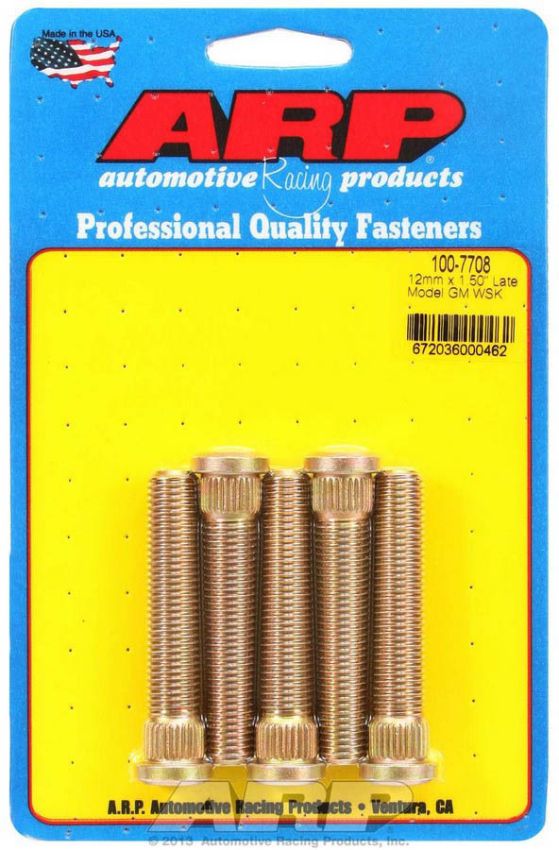 ARP ARP100-7708 Wheel Stud Kit - M12x1.5 2.500/.509 Knurl