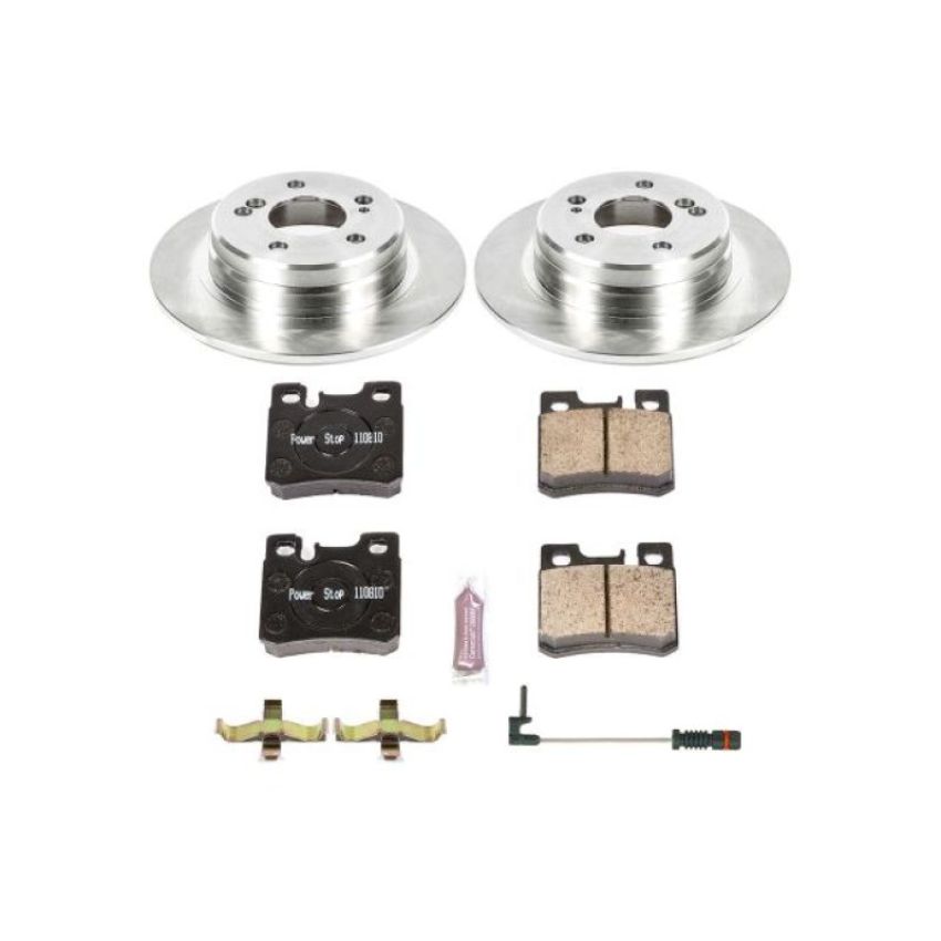 PowerStop KOE6334 OE Stock Replacement Low-Dust Ceramic Brake Pad and Rotor Kit