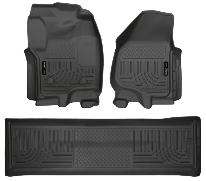 HUSKY LINERS HSK99711 Front & 2nd Seat Floor Liners Black