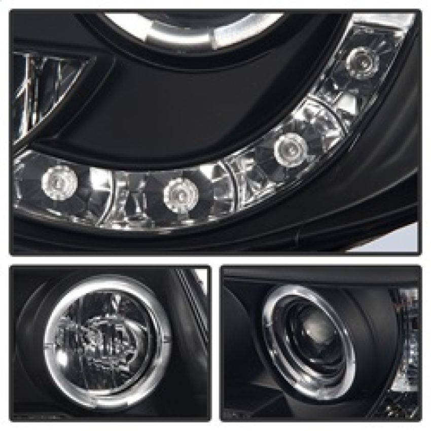 SPYDER 5078650 Projector Headlights - LED Halo - Black Smoke