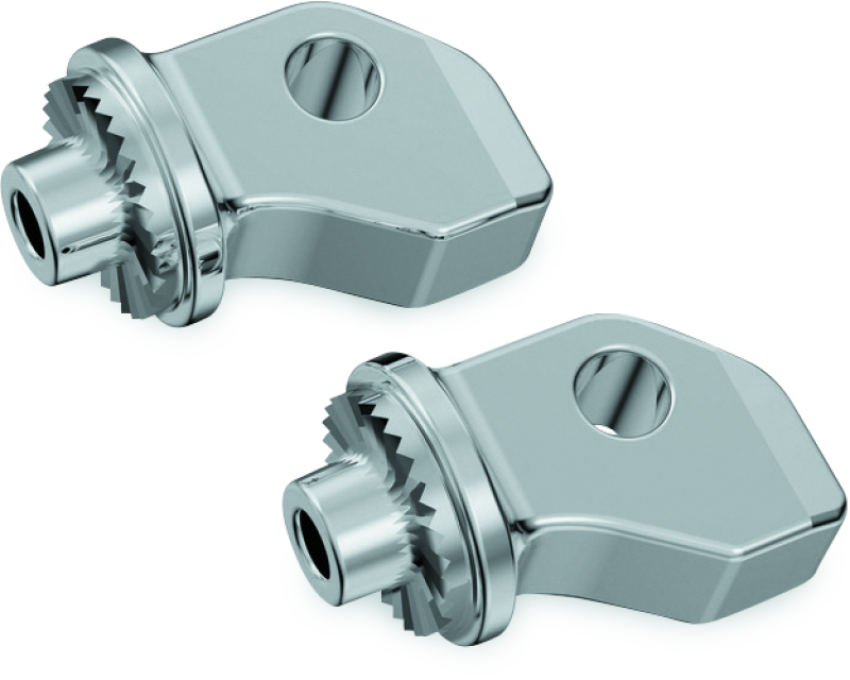 Kuryakyn 8836 Splined Peg Adapters Front Indian Scout Chrome