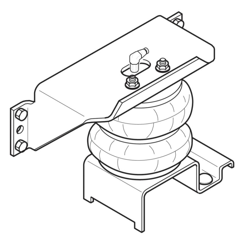 Firestone 2170 Ride-Rite Air Helper Spring Kit Rear 08-12 16K-22K GVWR (Not Thor Motorhomes) (W217602170)