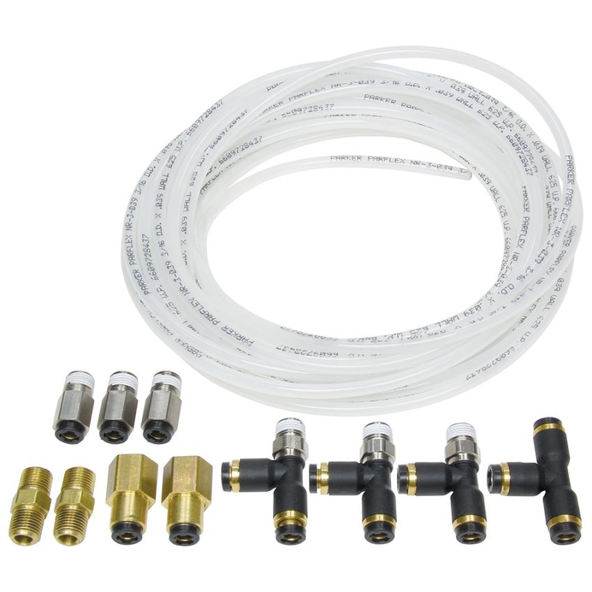 ALLSTAR PERFORMANCE ALL48019 Nylon Brake Line Kit for use w/ Gauges