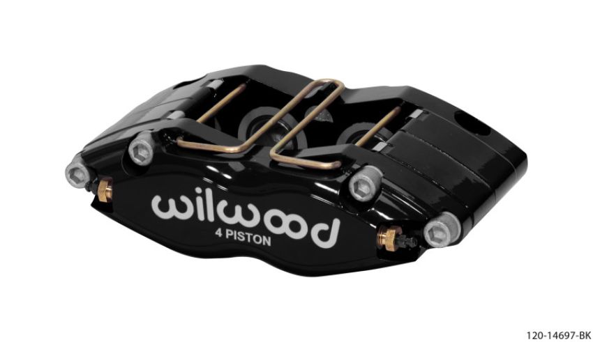 Wilwood 120-14697-BK Caliper-Dynapro Single 5.98in Mount-Black 1.58in Piston 1.1in Disc