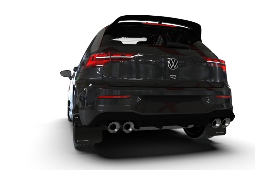 Rally Armor MF80-UR-BLK/GRY Black Mud Flap/Grey Logo