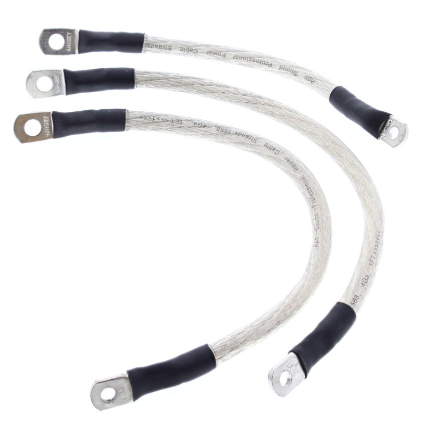 All Balls Racing 79-3009 94-98 Harley FLHR Road King Battery Cable Kit Clear