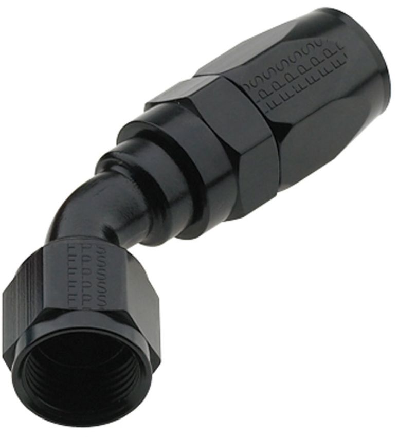 FRAGOLA FRG224506-BL Hose Fitting #6 45 Deg Pro-Flow Black