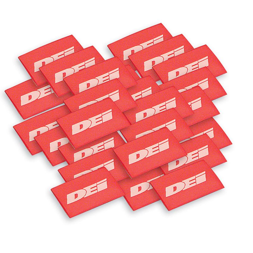 Design Engineering 10820 Shrink Tubes DEI 18mm x 1.5in Red 25pk