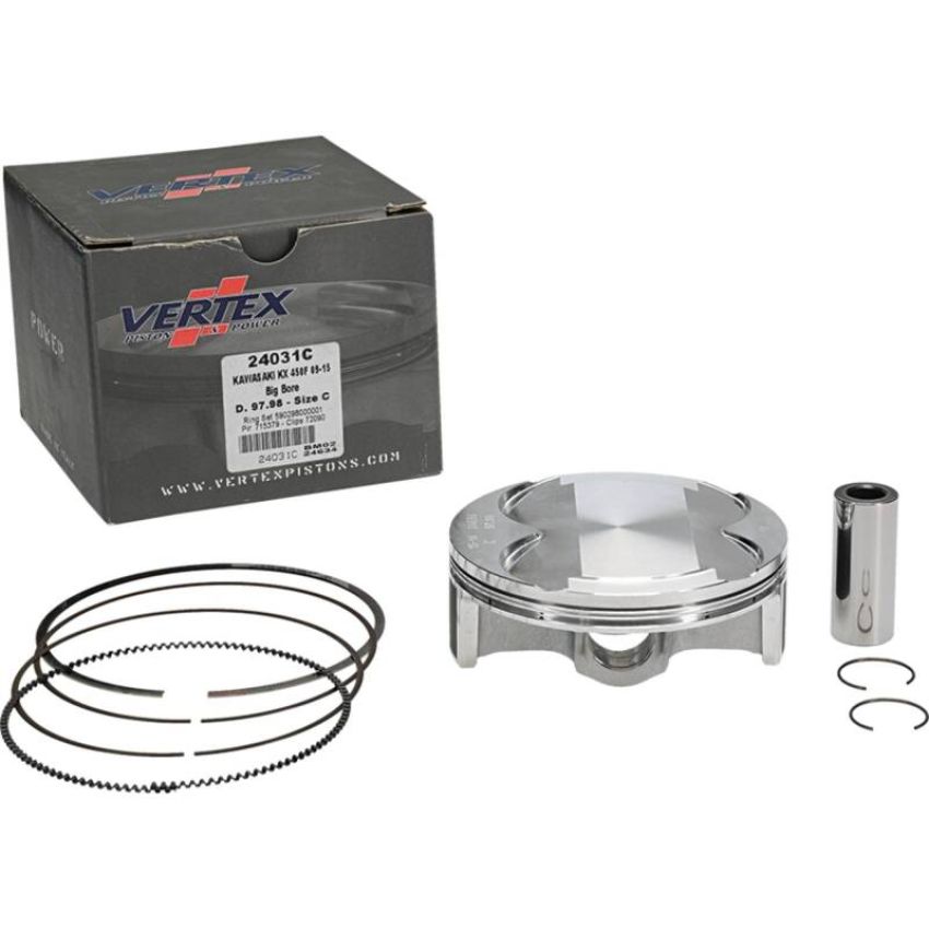 Vertex Pistons 24031C 09-15 KX 450 F Forged Big Bore Piston Kit