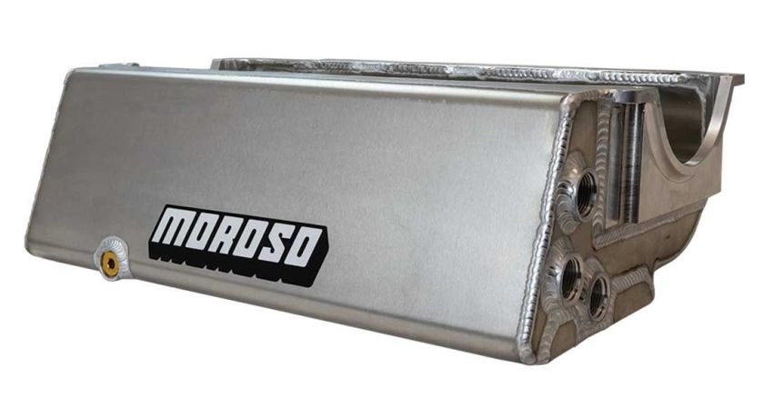 Moroso 21009 Pre-1985 SBC Sprint Car Dry Sump 3 Pickup 6.5in Deep Aluminum Oil Pan
