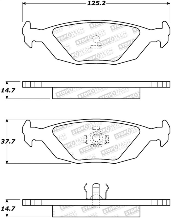 Stoptech 308.03220 Street Brake Pads