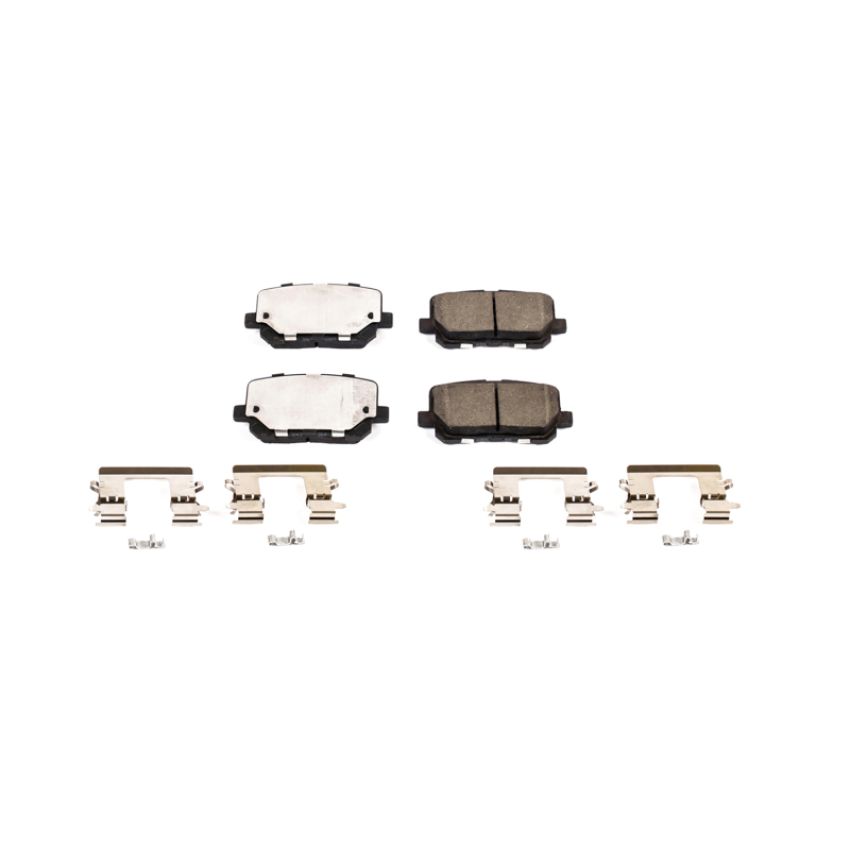 PowerStop 17-1766 PowerStop - Z17 Low-Dust Ceramic Brake Pads with Hardware