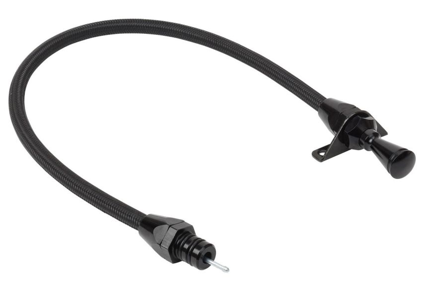 LOKAR LOKXTD-3350400FM Black Trans Dipstick GM TH350/400 Firewall Mt