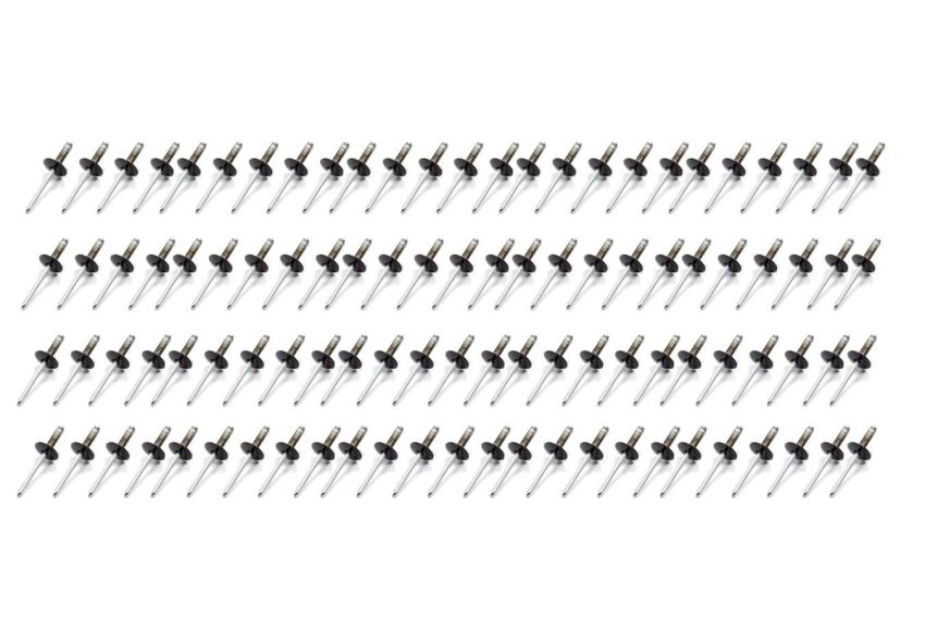 FIVESTAR FIV814B-100L Lrg Hd Rivet Black Multi -grip 100pk
