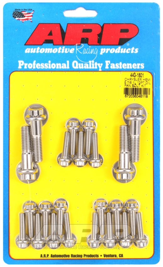 ARP ARP440-1801 Oil Pan 12pt Bolt Kit Mopar 5.7L/6.1L Hemi