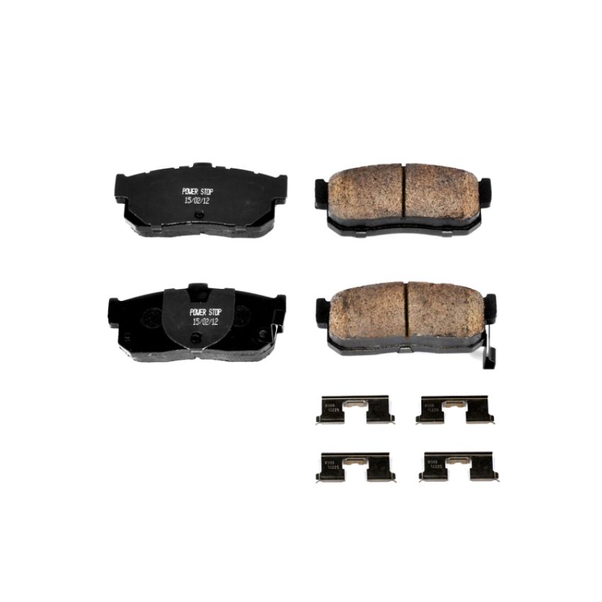 PowerStop 17-540 PowerStop - Z17 Low-Dust Ceramic Brake Pads with Hardware