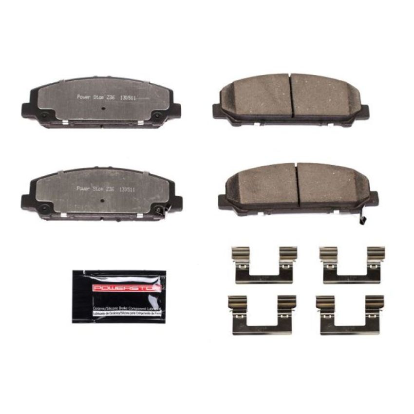 PowerStop Z36-1286 PowerStop - Z36 Truck and SUV Carbon-Fiber Ceramic Brake Pads with Hardware Kit