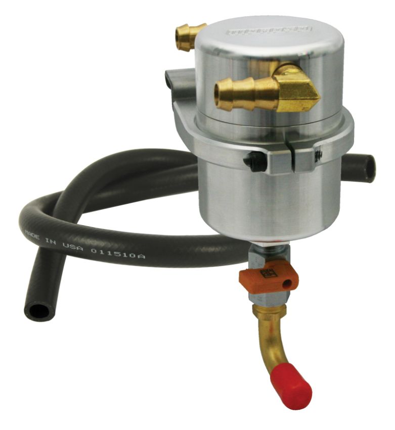 Moroso 85486 96-04 Ford Mustang GT 4.6L Air/Oil Separator Catch Can - Billet Aluminum