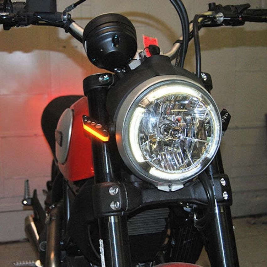 New Rage Cycles SCRAMBLER-FB 15-22 Ducati Scrambler Front Turn Signals