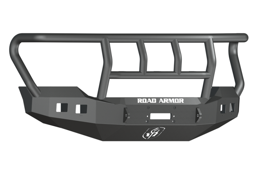 Road Armor 6114R2B 11-16 Ford F-250 Stealth Front Winch Bumper w/Titan II Guard Wide Flare - Tex Blk