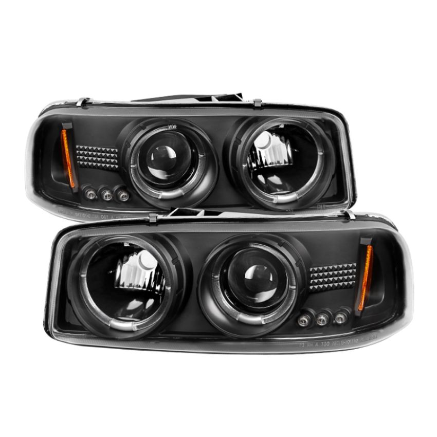 SPYDER 5009357 Projector Headlights - LED Halo - Black