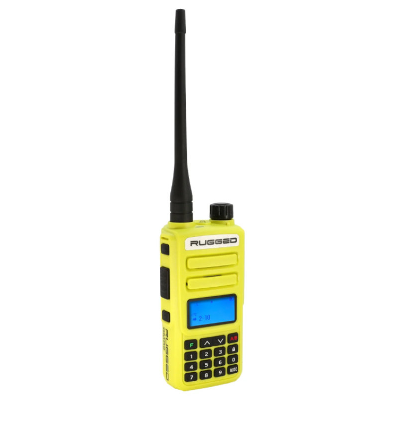 Rugged Radios GMR2-PLUS-HV Rugged GMR2 PLUS - GMRS / FRS Two Way Handheld Radio Safety Yellow