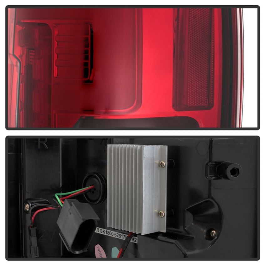 SPYDER 5085603 LED Tail Lights - Red Clear