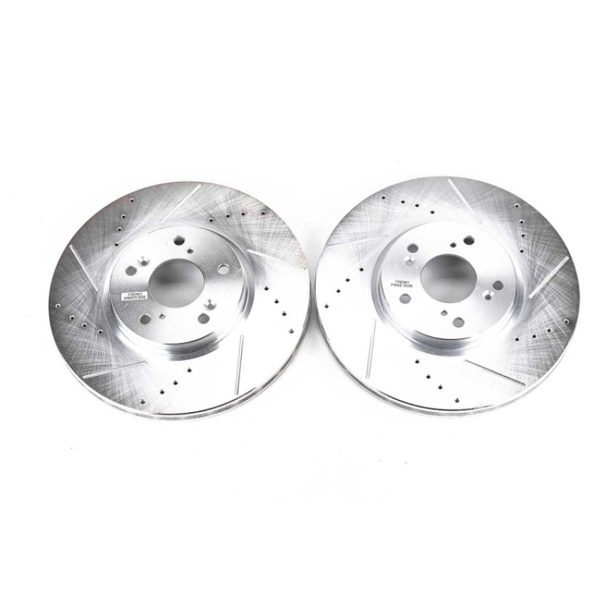 PowerStop JBR1143XPR PowerStop Evolution Performance Drilled, Slotted & Plated Brake Rotor Pair