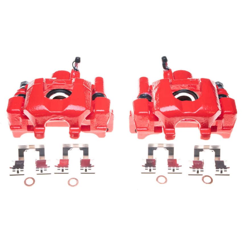 PowerStop S2684B Red Powder Coated Calipers