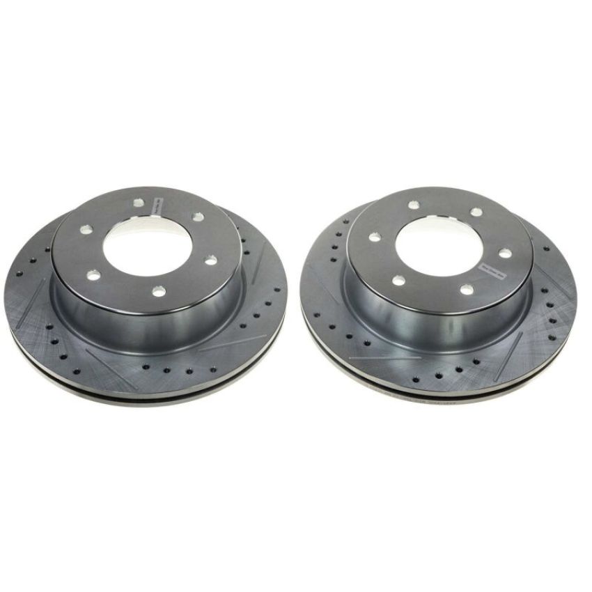 PowerStop AR85199XPR PowerStop Evolution Performance Drilled, Slotted & Plated Brake Rotor Pair