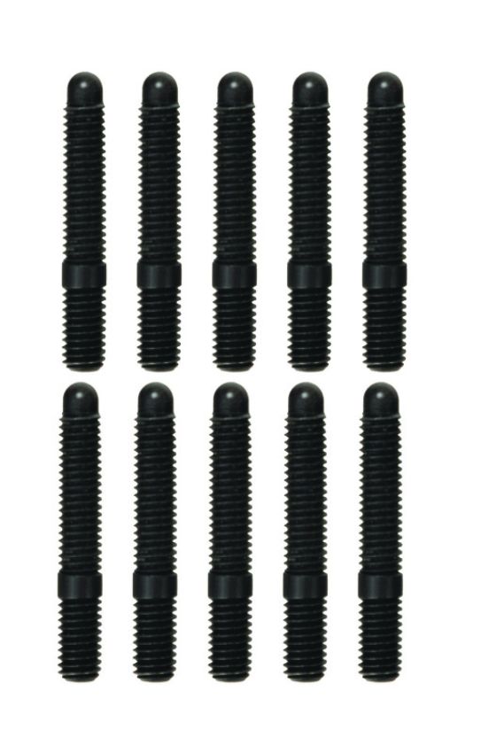 Moroso 38844 M6-1.00 x 38mm Black Oxide Bullet Nose Stud Kit - 10 Pack