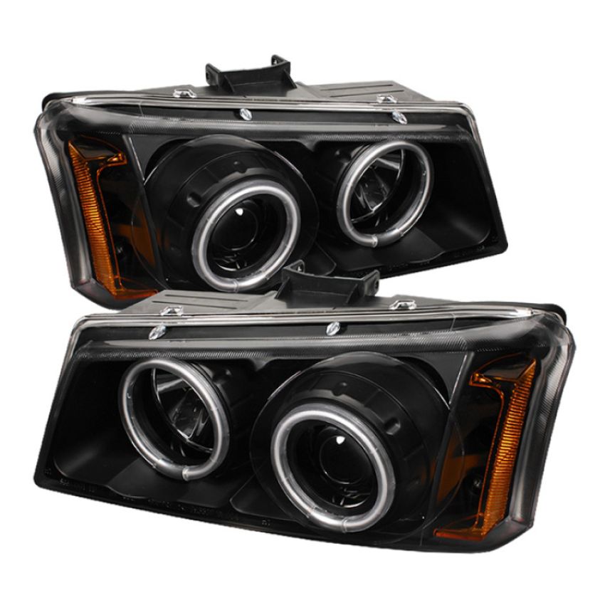 SPYDER 5030023 Projector Headlights - CCFL Halo - Black