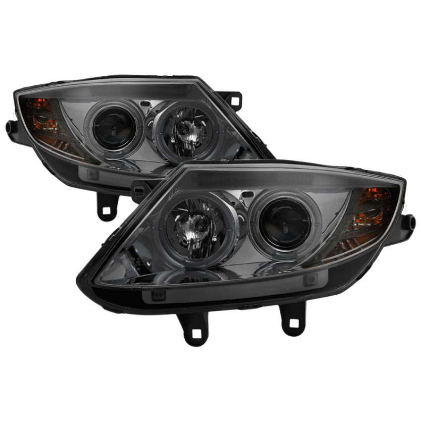 SPYDER 5017413 Projector Headlights - LED Halo - Smoke